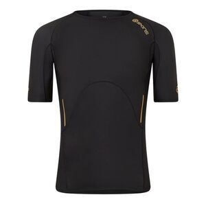Skins Mens A400 Back Logo Performance Fitted Top / Black